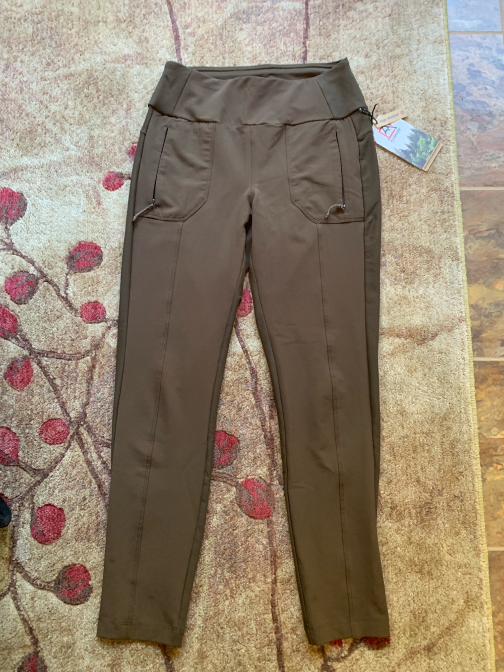 Avalanche Pull-On Ankle Pants, Brown, Small/Medium